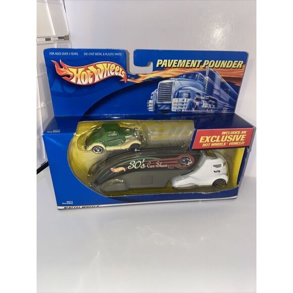 Hot Wheels Pavement Pounder 30s Car Show Indiana Hauler Exclusive 89313 VTG 2001 - Picture 1 of 5